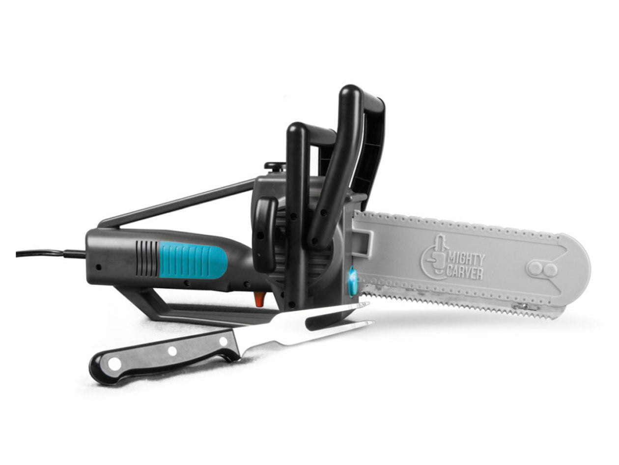 Mighty Carver Electric Chainsaw Knife -  Electric chainsaw, Cooking,  Carving forks